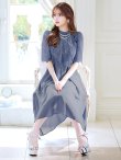 画像5: 【AMORA GRACE / アモーラグレース】 オケージョンドレス/ パーティードレス/ お呼ばれドレス/ レース/ パール/ 袖あり/ 膝丈/ フレア/ ワンピース/ ミディアムドレス/ キャバドレス[OF05] (5)