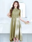 画像18: 【AMORA GRACE / アモーラグレース】 オケージョンドレス/ パーティードレス/ お呼ばれドレス/ レース/ パール/ 袖あり/ 膝丈/ フレア/ ワンピース/ ミディアムドレス/ キャバドレス[OF05] (18)