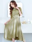 画像20: 【AMORA GRACE / アモーラグレース】 オケージョンドレス/ パーティードレス/ お呼ばれドレス/ レース/ パール/ 袖あり/ 膝丈/ フレア/ ワンピース/ ミディアムドレス/ キャバドレス[OF05] (20)