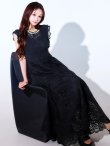 ネイビー　モデル：真優川咲　身長：158cm　着用サイズ：8号(Sサイズ)