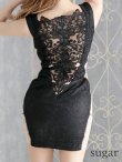 画像13: 【ROBE de FLEURS Glossy/ローブドフルール グロッシー】ジュエリービジュー/ シアーレース/ タイトミニ/ ミニドレス/ キャバドレス[OF2] (13)
