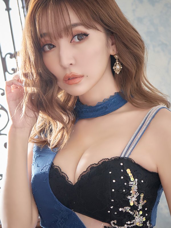 画像7: XSサイズあり【Glossy/グロッシー】シャーリング/ バストジップ/ ナイロン/ セットアップ/ ミニドレス/ キャバドレス[OF08] (7)