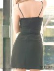 画像5: 【ROBE de FLEURS Glossy/ローブドフルール グロッシー】フロントジップ/ ZIP ストレッチ/ タイト/ ミニドレス/ キャバドレス[OF2] (5)