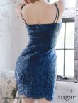 画像9: 【ROBE de FLEURS Glossy/ローブドフルール グロッシー】片サイドチュール切替/ 総レース/ キャミソール/ タイトミニ/ ミニドレス/ キャバドレス[OF2] (9)