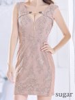画像10: 【XSサイズあり】【Glossy/グロッシー】サイドレース切替/ フロントジップ/ ZIP タイト/ ミニドレス/ キャバドレス[OF2] (10)
