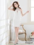 画像15: 【XSサイズあり】【ROBE de FLEURS Glossy/ローブ・ド・フルール グロッシー】バストクロスジップ/ ZIP 片サイドレース切替/ タイト/ ミニドレス/ キャバドレス[OF2] (15)