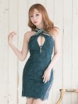 画像7: 【XSサイズあり】【ROBE de FLEURS Glossy/ローブ・ド・フルール グロッシー】バストクロスジップ/ ZIP 片サイドレース切替/ タイト/ ミニドレス/ キャバドレス[OF2] (7)