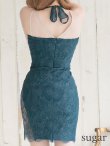 画像10: 【XSサイズあり】【ROBE de FLEURS Glossy/ローブ・ド・フルール グロッシー】バストクロスジップ/ ZIP 片サイドレース切替/ タイト/ ミニドレス/ キャバドレス[OF2] (10)