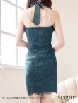 画像9: 【XSサイズあり】【ROBE de FLEURS Glossy/ローブ・ド・フルール グロッシー】バストクロスジップ/ ZIP 片サイドレース切替/ タイト/ ミニドレス/ キャバドレス[OF2] (9)