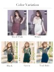 画像19: 【XS-Lサイズあり】【ROBE de FLEURS Glossy/ローブ・ド・フルール グロッシー】刺繍レース/ ビジュー/ タイト/ ミニドレス/ キャバドレス[OF2] (19)