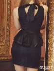 画像9: 【Glossy/グロッシー】ビジュー/ レース/ ペプラム/タイト/ ミニドレス/ キャバドレス[OF2] (9)