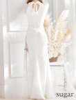 画像32: 【Lサイズあり】 【ROBE de FLEURS Glossy/ローブ・ド・フルール グロッシー】ジップ/ ZIP 袖あり/サイドレース切替/ ロングドレス/ キャバドレスlong[OF2] (32)