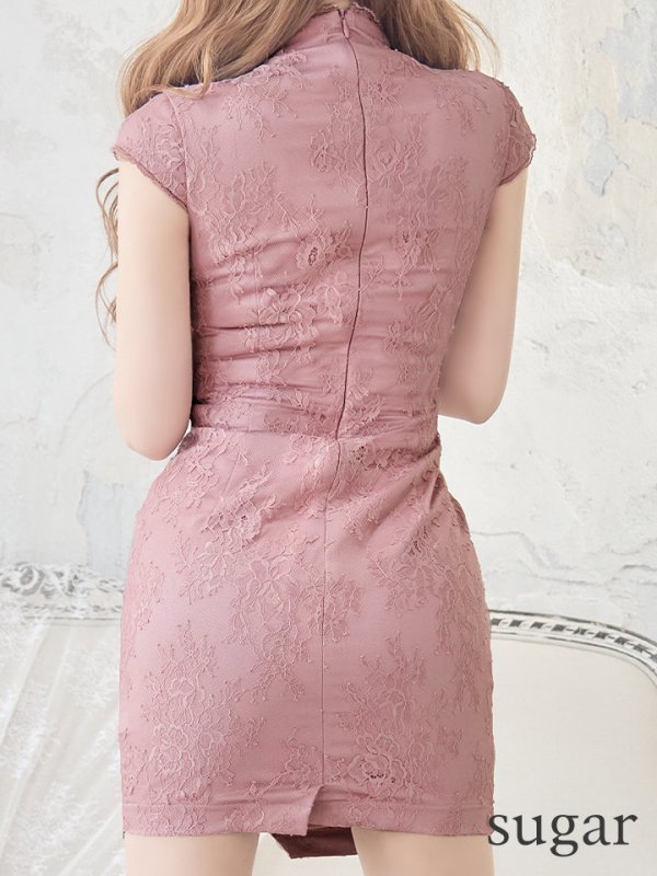 画像9: 【XSサイズあり】【Glossy/グロッシー】レース切替/ 総レース/ タイトミニ/ ミニドレス/ キャバドレス[OF2] (9)