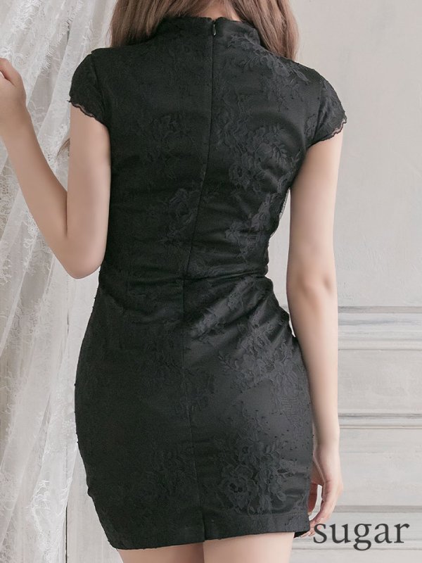 画像17: 【XSサイズあり】【Glossy/グロッシー】レース切替/ 総レース/ タイトミニ/ ミニドレス/ キャバドレス[OF2] (17)