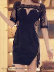画像10: 【Glossy/グロッシー】オフショル/ ジップ/ ZIPフロントジップ/ ZIP 袖あり/ タイト/ ミニドレス/ キャバドレス[OF2] (10)