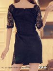 画像11: 【Glossy/グロッシー】オフショル/ ジップ/ ZIPフロントジップ/ ZIP 袖あり/ タイト/ ミニドレス/ キャバドレス[OF2] (11)