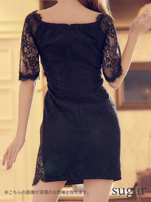 画像11: 【LIMITED SALE開催中！! 11月11日より順次発送予定】【Glossy/グロッシー】オフショル/ ジップ/ ZIPフロントジップ/ ZIP 袖あり/ タイト/ ミニドレス/ キャバドレス【OF08】 (11)