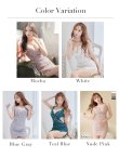 画像14: XSサイズあり【ROBE de FLEURS Glossy/ローブ・ド・フルール グロッシー】スカラップレース/ サイドチュール/ ビジュー/ ノースリーブ/ タイト/ ミニドレス/ キャバドレス[OF2] (14)