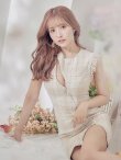 画像3: sugarコラボ商品☆【ROBE de FLEURS Glossy/ローブ・ド・フルール グロッシー】ジップ/ ZIPジップ/ ZIP ラメツイード/ タイト/ ミニドレス/ キャバドレス[OF2] (3)