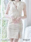 画像16: sugarコラボ商品☆【ROBE de FLEURS Glossy/ローブ・ド・フルール グロッシー】ジップ/ ZIPジップ/ ZIP ラメツイード/ タイト/ ミニドレス/ キャバドレス[OF2] (16)