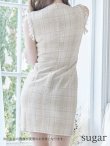 画像17: sugarコラボ商品☆【ROBE de FLEURS Glossy/ローブ・ド・フルール グロッシー】ジップ/ ZIPジップ/ ZIP ラメツイード/ タイト/ ミニドレス/ キャバドレス[OF2] (17)