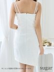画像9: XSサイズあり【ROBE de FLEURS Glossy/ローブ・ド・フルール グロッシー】スパンコール付き刺繍レース/ サイドチュール/ サイドシアー/ キャミ/ タイト/ ミニドレス/ キャバドレス[OF2] (9)