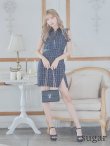画像27: 門りょうちゃん着用【XS-Lサイズあり☆】【ROBE de FLEURS Glossy/ローブ・ド・フルール グロッシー】襟フロントジップ/ ツイード/ ハイウエスト/ レザー/ タイト/ ミニドレス/ キャバドレス[OF2] (27)