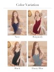 画像45: XSサイズあり【ROBE de FLEURS Glossy/ローブ・ド・フルール グロッシー】フロントジップ/ ビジュー/ ストレッチ/ ビスチェ/ タイト/ ミニドレス/ キャバドレス[OF2] (45)