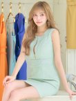 画像8: XSサイズあり【ROBE de FLEURS Glossy/ローブ・ド・フルール グロッシー】ジッパー/ シンプル/ ストレッチ/ ワンカラー/ ノースリーブ/ タイト/ ミニドレス/ キャバドレス[OF2] (8)