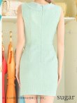 画像12: XSサイズあり【ROBE de FLEURS Glossy/ローブ・ド・フルール グロッシー】ジッパー/ シンプル/ ストレッチ/ ワンカラー/ ノースリーブ/ タイト/ ミニドレス/ キャバドレス[OF2] (12)