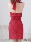 画像12: XSサイズあり【ROBE de FLEURS Glossy/ローブ・ド・フルール グロッシー】クロスホルター/ ホルターネック/ アメスリ/ ストレッチ/ タイト/ ミニドレス/ キャバドレス[OF2] (12)