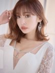 画像7: XS-Lサイズあり【ROBE de FLEURS Glossy/ローブ・ド・フルール グロッシー】バストビジュー/ レーススリーブ/ 袖あり/ ワンカラー/ 総レース/ タイト/ ミニドレス/ キャバドレス[OF2] (7)