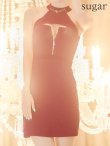 画像16: 門りょうちゃん着用　XSサイズあり【ROBE de FLEURS Glossy/ローブ・ド・フルール グロッシー】ホルターチェーンネック/ アメスリ/ バストカット/ フロントジップ/ タイト/ ミニドレス/ キャバドレス[OF2] (16)