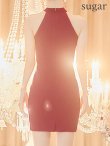画像17: 門りょうちゃん着用　XSサイズあり【ROBE de FLEURS Glossy/ローブ・ド・フルール グロッシー】ホルターチェーンネック/ アメスリ/ バストカット/ フロントジップ/ タイト/ ミニドレス/ キャバドレス[OF2] (17)