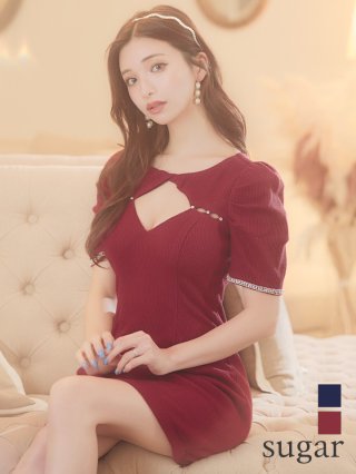ROBE de FLEURS sugar バーガンディ ドレスキャバドレス ROBE de FLEURS sugar バーガンディ ドレスキャバドレス