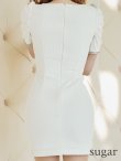 画像18: XSサイズあり【ROBE de FLEURS Glossy/ローブ・ド・フルール グロッシー】袖あり/ リブニット/ バストカット/ パール/ ストレッチ/ タイト/ ミニドレス/ キャバドレス[OF2] (18)