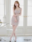 画像7: XSサイズあり【ROBE de FLEURS Glossy/ローブ・ド・フルール グロッシー】サマーニットツイード/ シンプル/ ノースリーブ/ タイト/ ミニドレス/ キャバドレス[OF2] (7)