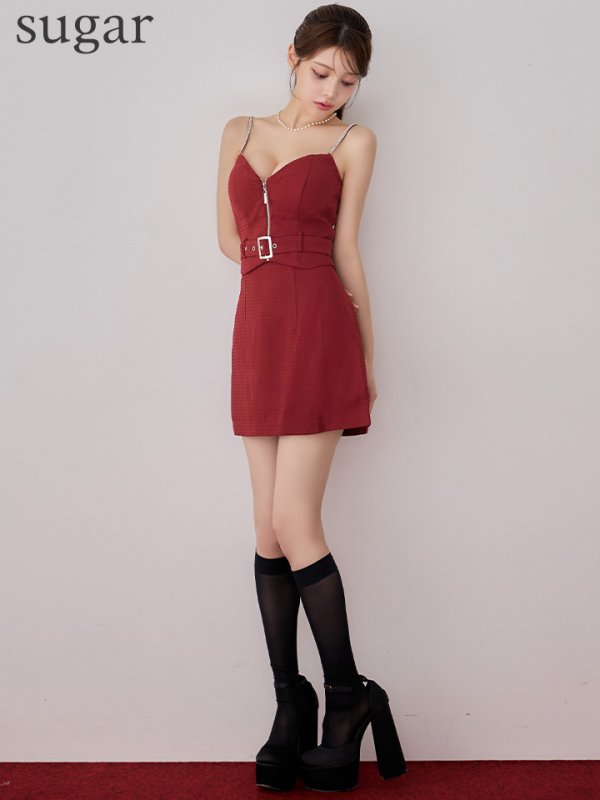 バーガンディー　モデル：ももか　身長：156cm　着用サイズ：Sサイズ