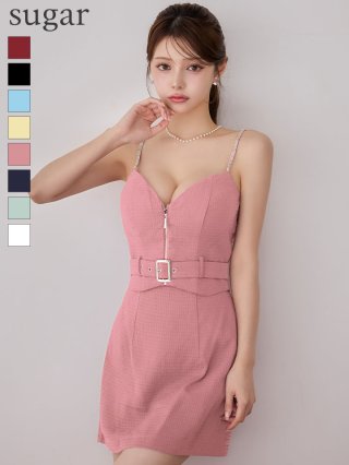 ROBE de FLEURS Glossy】ジップドレス - sugar