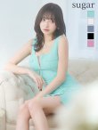 画像23: XSサイズあり【ROBE de FLEURS Glossy/ローブ・ド・フルール グロッシー】フロントジップ/ スタッズ/ ストレッチ/ ワンカラー/ タイト/ ミディアムドレス/ キャバドレス【丈違いあり】[OF2] (23)
