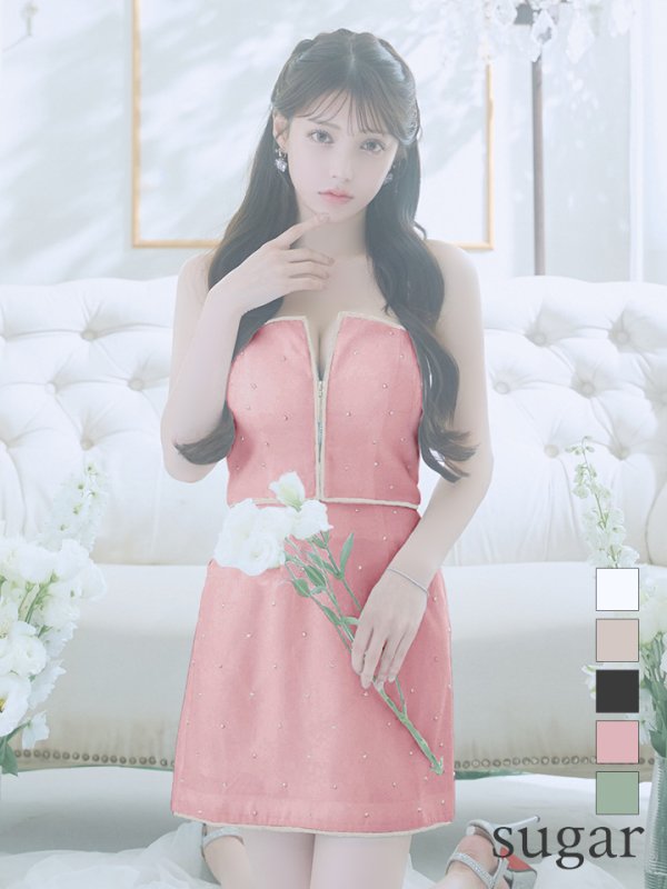 ピンク モデル:ももか 身長:156cm 着用サイズ:Sサイズ