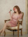 画像5: XSサイズあり【ROBE de FLEURS Glossy/ローブ・ド・フルール グロッシー】刺繍レース/ バストビジュー/ 袖あり/ 総レース/ ワンカラー/ タイト/ ミニドレス/ キャバドレス[OF2] (5)