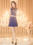 画像5: 門りょうちゃん着用☆XSサイズあり【ROBE de FLEURS Glossy/ローブ・ド・フルール グロッシー】ジップ/ バストxウエストカット/ ワンカラー/ セットアップ/ ストレッチ/ タイト/ ミニドレス/ キャバドレス[OF2] (5)