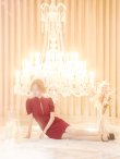 画像19: 門りょうちゃん着用 XSサイズあり【ROBE de FLEURS Glossy/ローブ・ド・フルール グロッシー】バストジッパー/ ワッフル/ 袖あり/ 半袖/ シンプル/ ワンカラー/ ストレッチ/ タイト/ ミニドレス/ キャバドレス[OF2] (19)