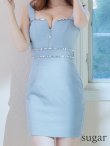 画像25: XSサイズあり【ROBE de FLEURS Glossy/ローブ・ド・フルール グロッシー】バストジッパー/ ビジュー/ ワッフル/ ノースリーブ/ ワンカラー/ タイト/ ミニドレス/ キャバドレス[OF2] (25)