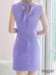 画像13: XSサイズあり【ROBE de FLEURS Glossy/ローブ・ド・フルール グロッシー】チョーカー風ベルト/ カットアウト/ シンプル/ ワンカラー/ ノースリーブ/ タイト/ ミニドレス/ キャバドレス[OF2] (13)