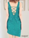 画像16: 門りょうちゃん着用☆XSサイズあり【ROBE de FLEURS Glossy/ローブ・ド・フルール グロッシー】フラワーモチーフ/ ノースリーブ/ 総レース/ アシンメトリー/ タイト/ ミニドレス/ キャバドレス[OF2] (16)