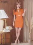 画像7: XSサイズあり【ROBE de FLEURS Glossy/ローブ・ド・フルール グロッシー】バストカット/ ウエストカット/ 袖あり/ 半袖/ バックル/ ストレッチ/ タイト/ ミニドレス/ キャバドレス[OF2] (7)