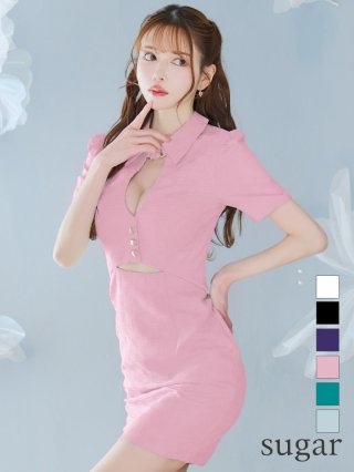 【国内発関税無】PATOU パトゥ ワッフルニット ミニドレス ミニドレス素材：【無地・ワッフル】｜キャバドレス・ミニドレス