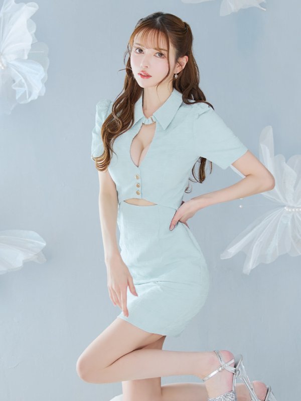 アイスブルー モデル:ゆめ 身長:160cm 着用サイズ:Sサイズ